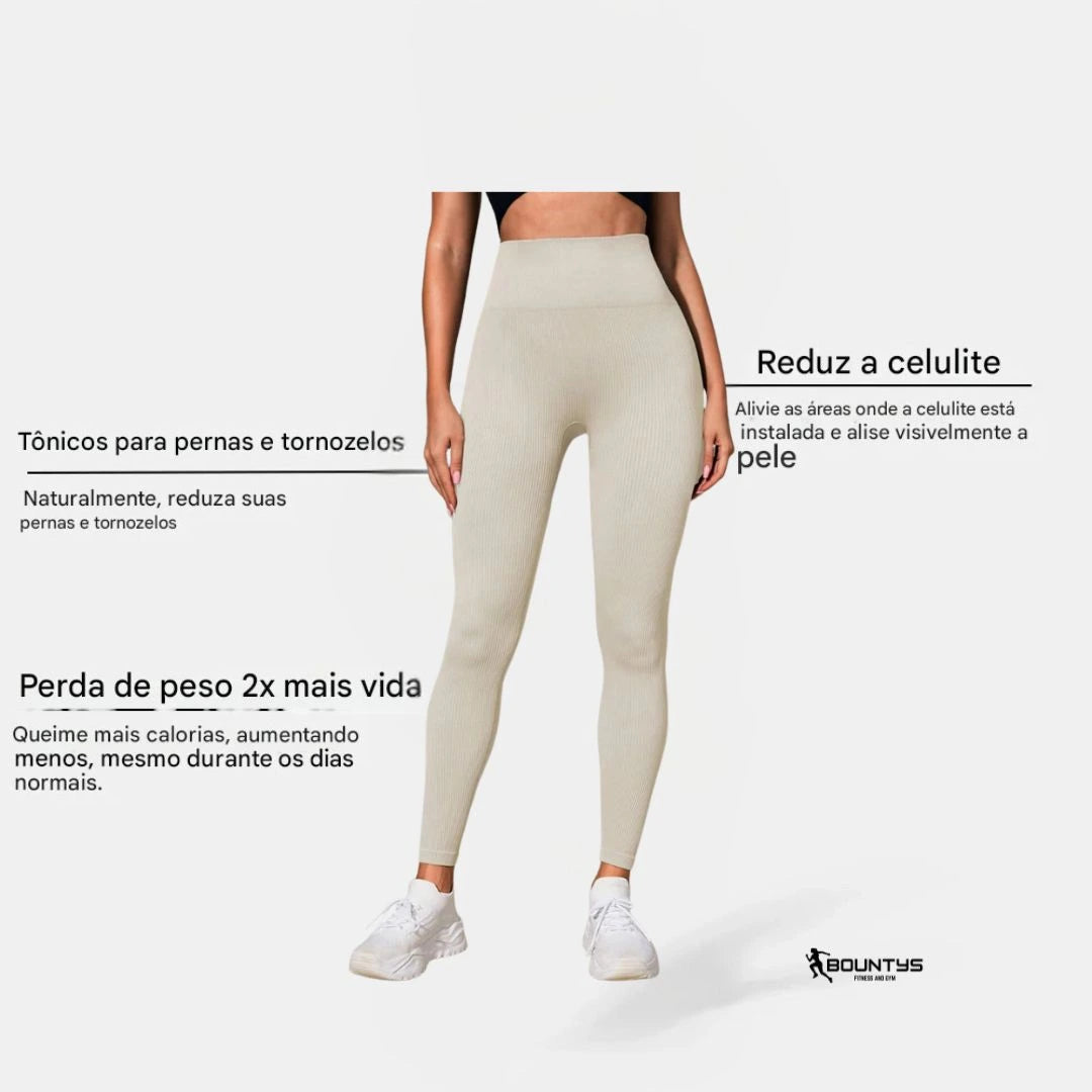 Legging 3D Modeladora Bountys® – Efeito Levanta Bumbum e Cintura Definida | Conforto e Estilo para Mulheres 40+