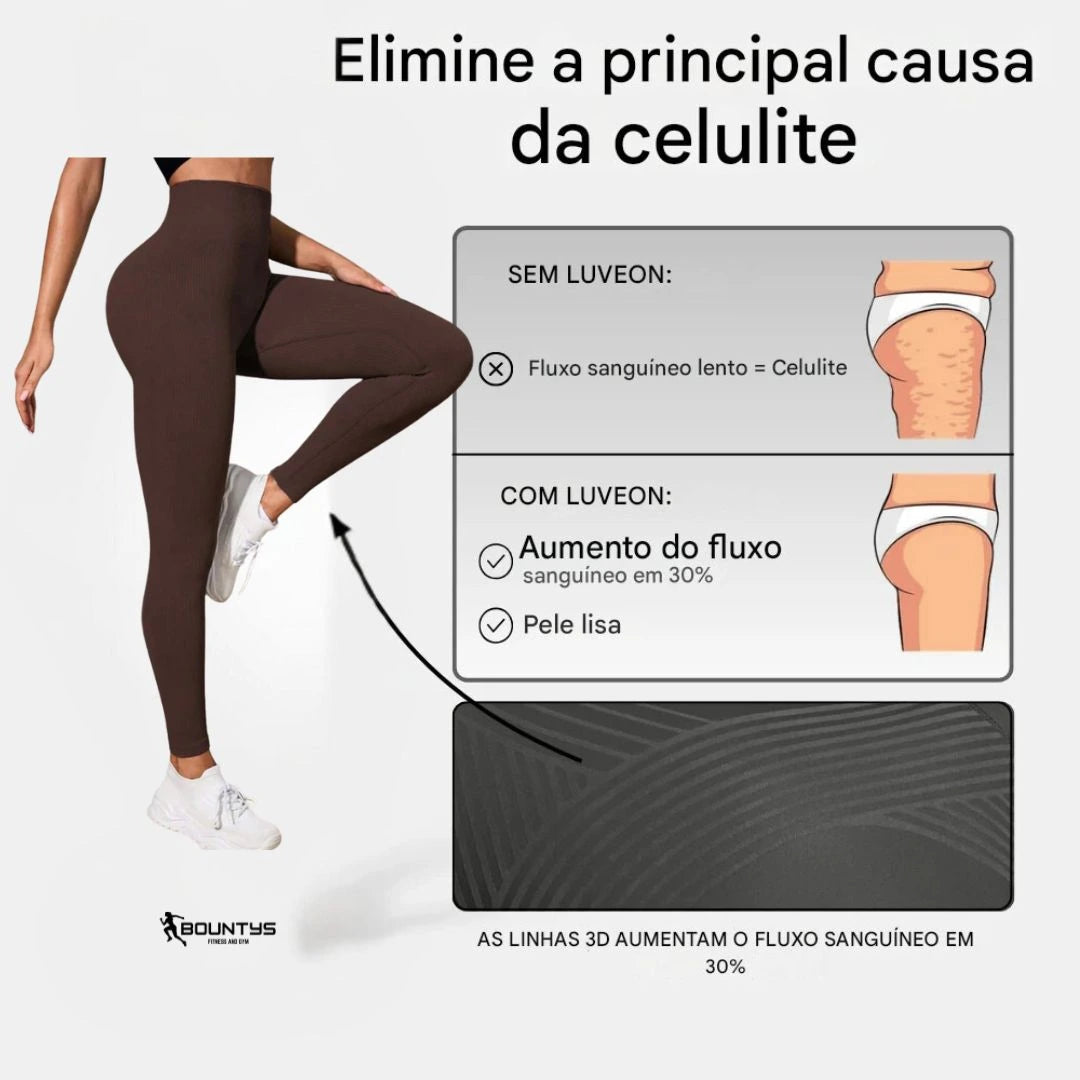 Legging 3D Modeladora Bountys® – Efeito Levanta Bumbum e Cintura Definida | Conforto e Estilo para Mulheres 40+