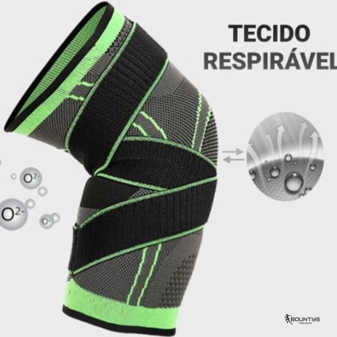 Kit 2 Joelheiras De Compressão Bountys® COMPRE 1 LEVE 2 + BRINDES