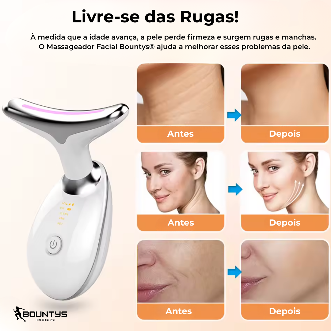 Massageador Facial Antirrugas Bountys® | ULTIMAS UNIDADES 🔥