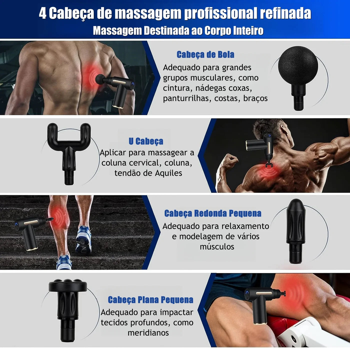 Pistola Massageadora Profissional Bountys® + BRINDES