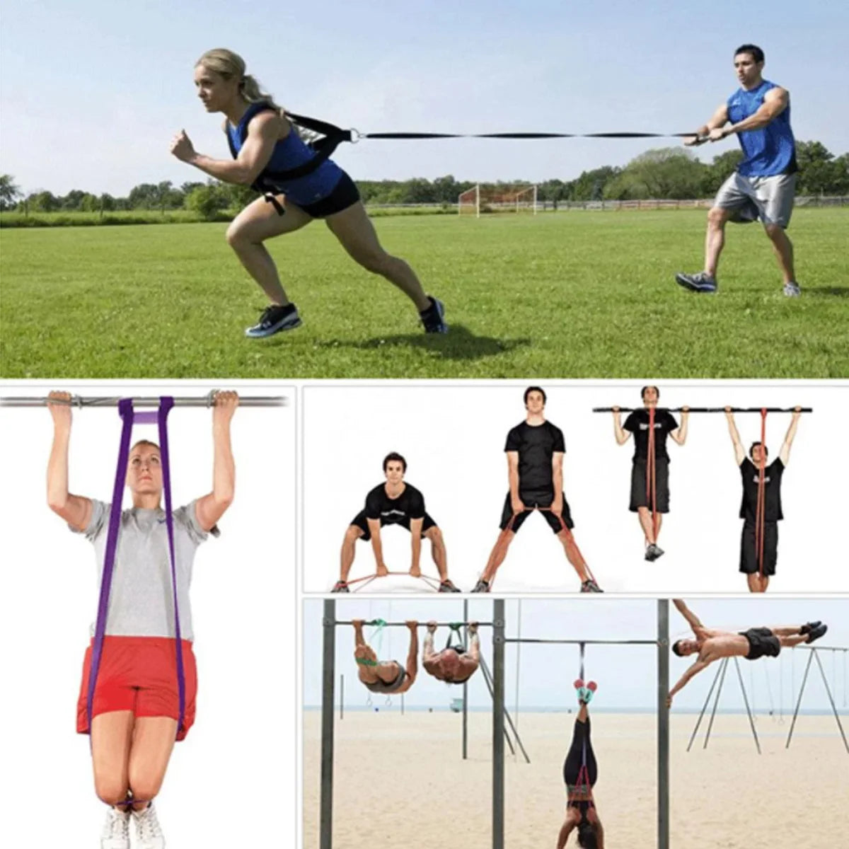 Kit 3 Super Band Elástico - Faixa de Treino de Resistencia