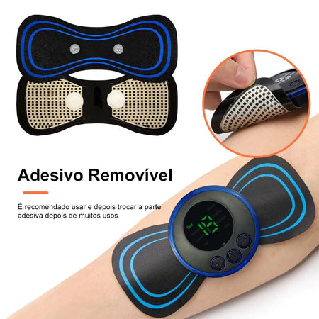 Massageador Elétrico Portátil Bountys® – Alívio Rápido de Dores Musculares em Qualquer Lugar | Recarregável e Ideal para 40+