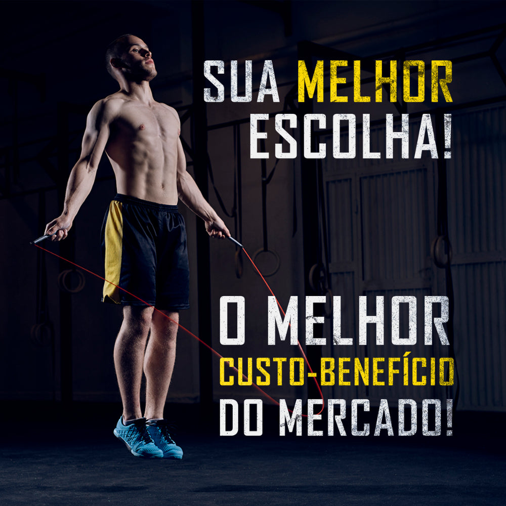 Kit Funcional Bountys® – Roda Abdominal, Barra de Flexão e Corda de Pular para Fortalecimento e Queima Calórica em Casa 40+