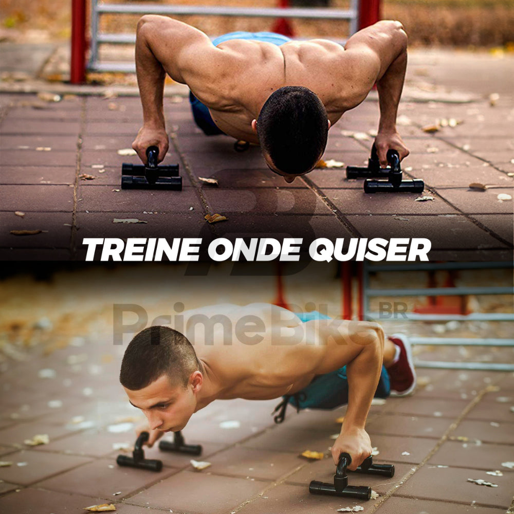 Kit Funcional Bountys® – Roda Abdominal, Barra de Flexão e Corda de Pular para Fortalecimento e Queima Calórica em Casa 40+