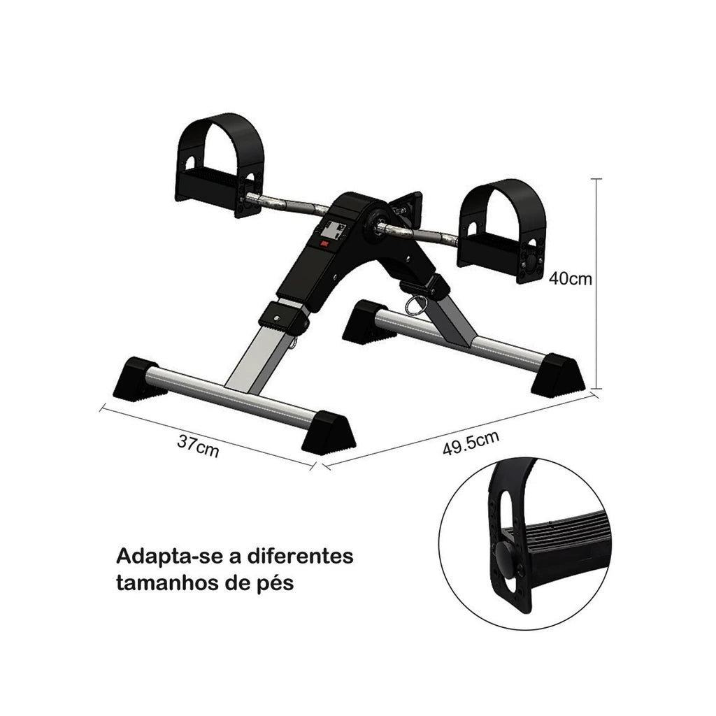 Mini Bike Ergométrica Bountys® – Pedale em Casa para Fortalecer Pernas, Estimular a Circulação e Aliviar Dores 40+
