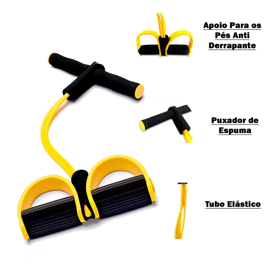 Kit Funcional Completo Bountys® – 6 Itens para Treinar em Casa com Segurança e Eficiência 40+ | Colchonete, Caneleira, Halter, Roda Abdominal, Extensor e Corda