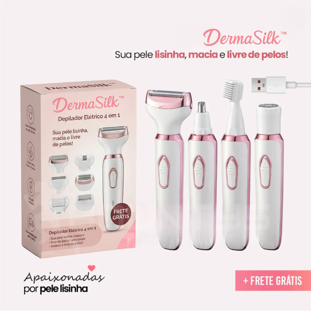 Depilador Elétrico 4 em 1 - DermaSilk™