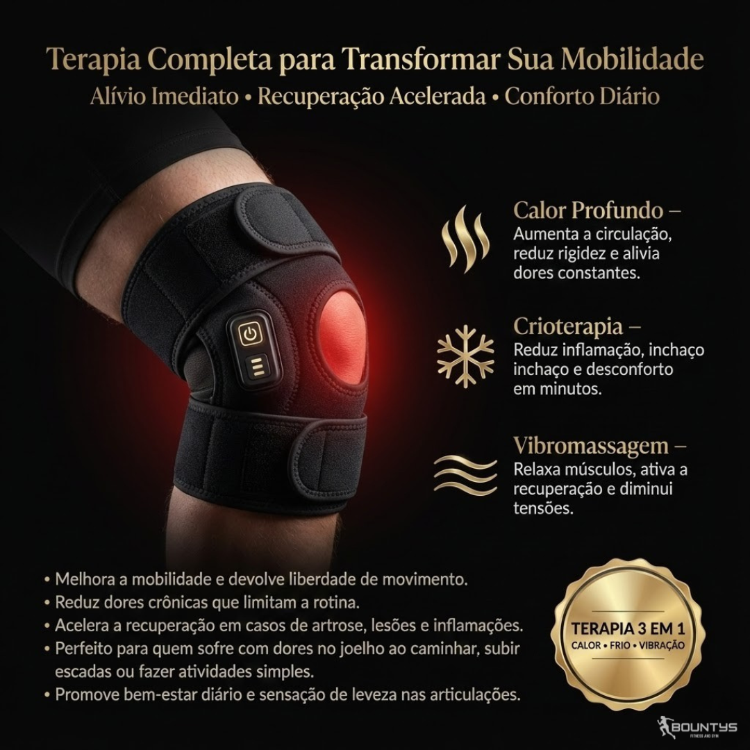 Bountys® Joelheira Elétrica Terapia Duo ULTIMAS UNIDADES 🔥