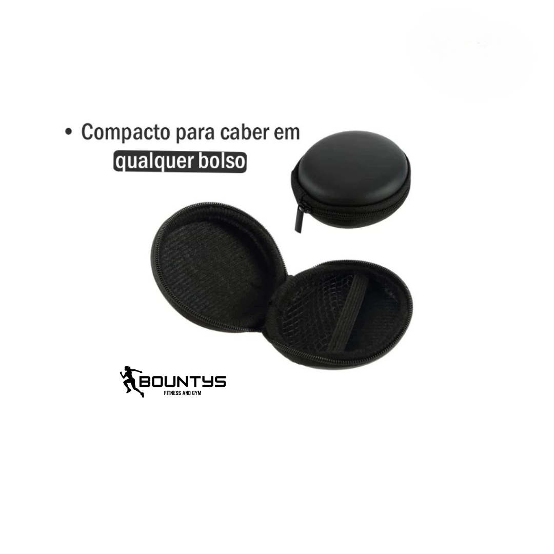 CAPA ESTOJO PARA FONE E CABOS COM ZIPER BOUNTYS