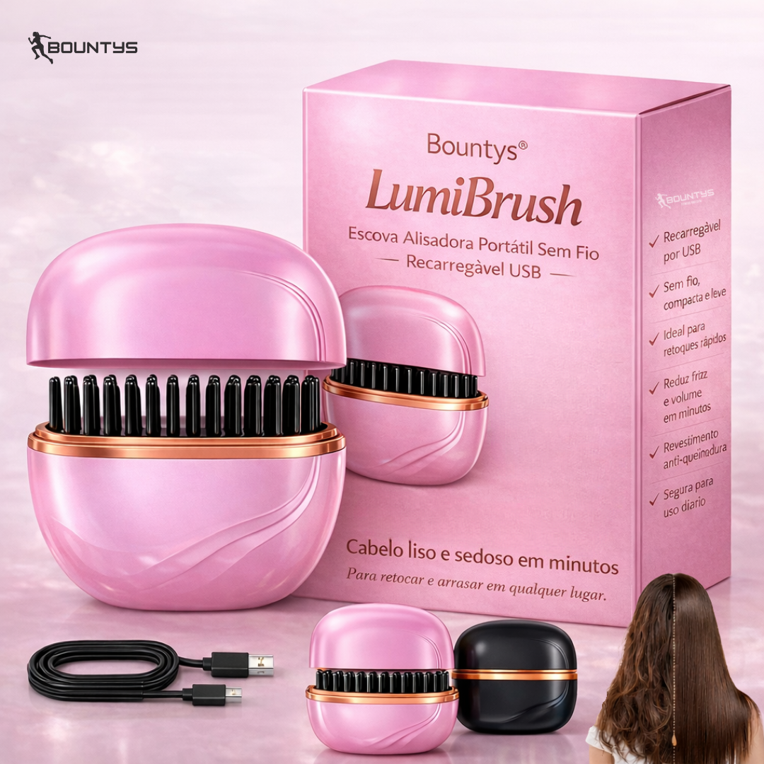 Mini Escova Alisadora Bountys® | ULTIMAS UNIDADES 🔥