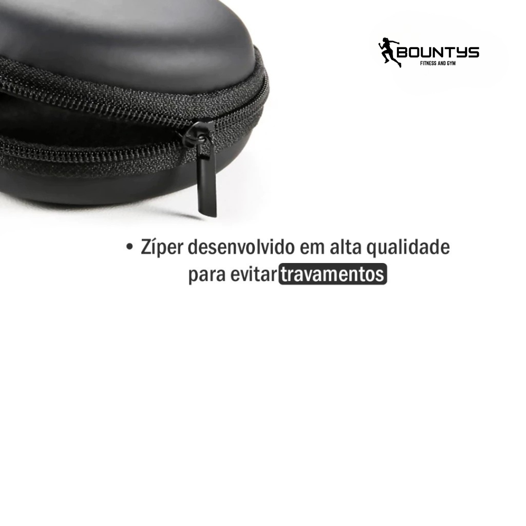 CAPA ESTOJO PARA FONE E CABOS COM ZIPER BOUNTYS