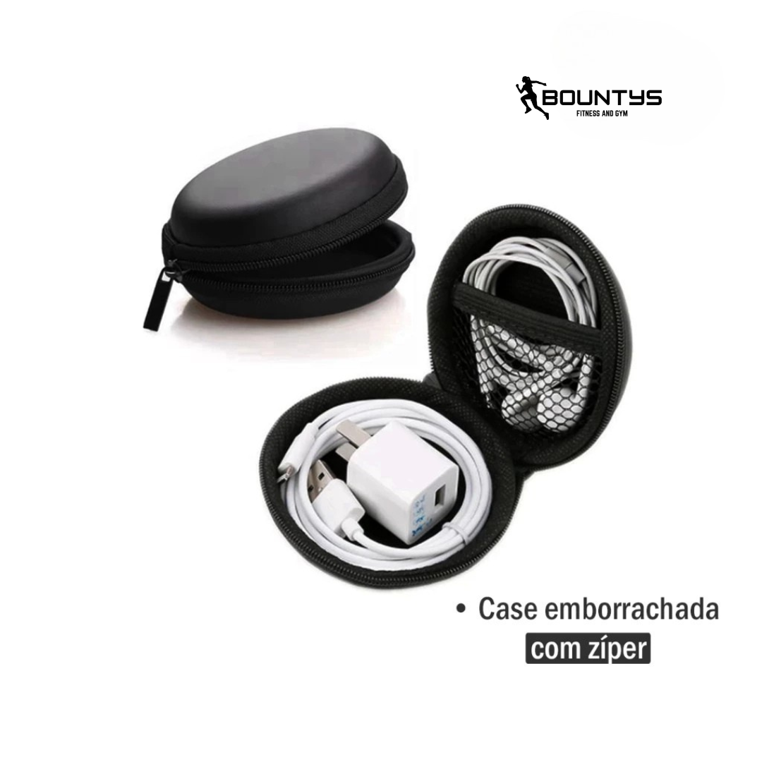 CAPA ESTOJO PARA FONE E CABOS COM ZIPER BOUNTYS