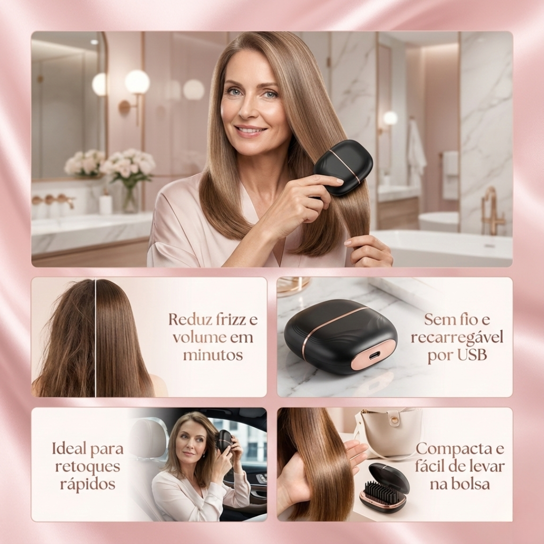 Mini Escova Alisadora Bountys® | ULTIMAS UNIDADES 🔥