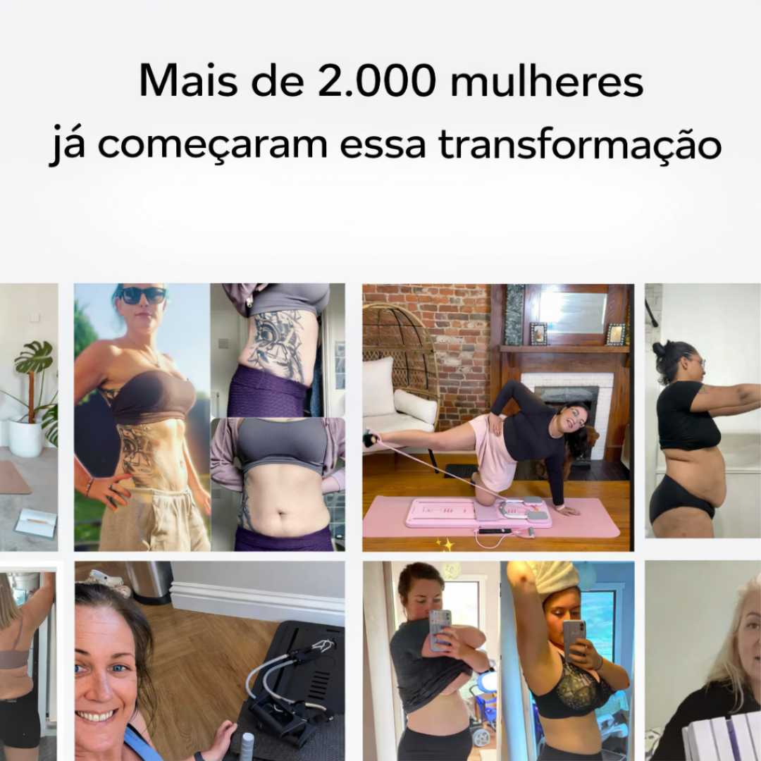 FitCore Pilates Bountys® Prancha Multifuncional de Pilates em Casa