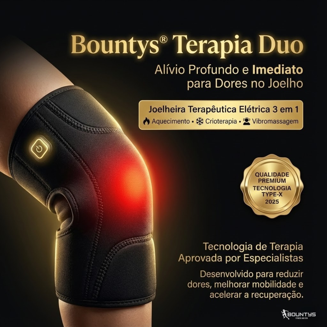 Bountys® Joelheira Elétrica Terapia Duo ULTIMAS UNIDADES 🔥